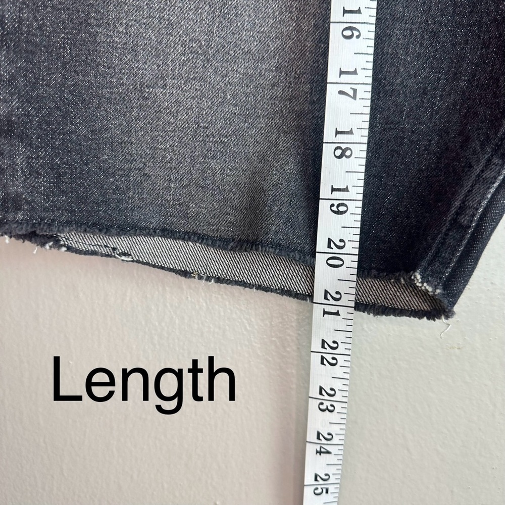 All Saints switch black washed skinny men’s shorts Sz 34 - Picture 7 of 11